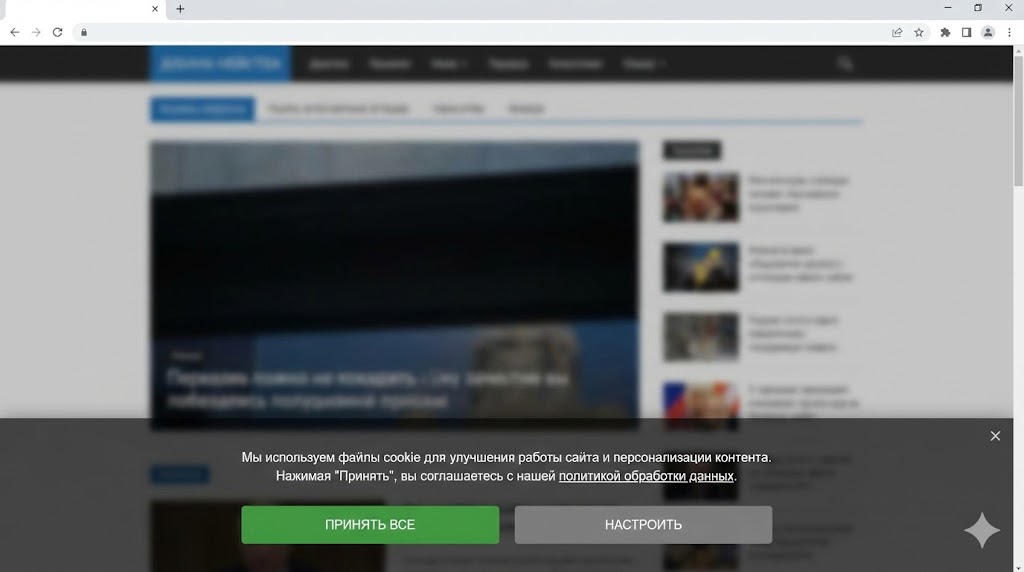 Наглядный пример «тёмных паттернов»: интерфейс специально усложняют, чтобы вы сдались и просто нажали кнопку «Принять».